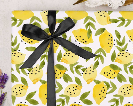 Making Meadows Ltd - Gift Wrap | Lemons Wrapping Paper Sheet